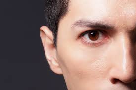 眉毛と目のバランス　理想な眉毛の男性