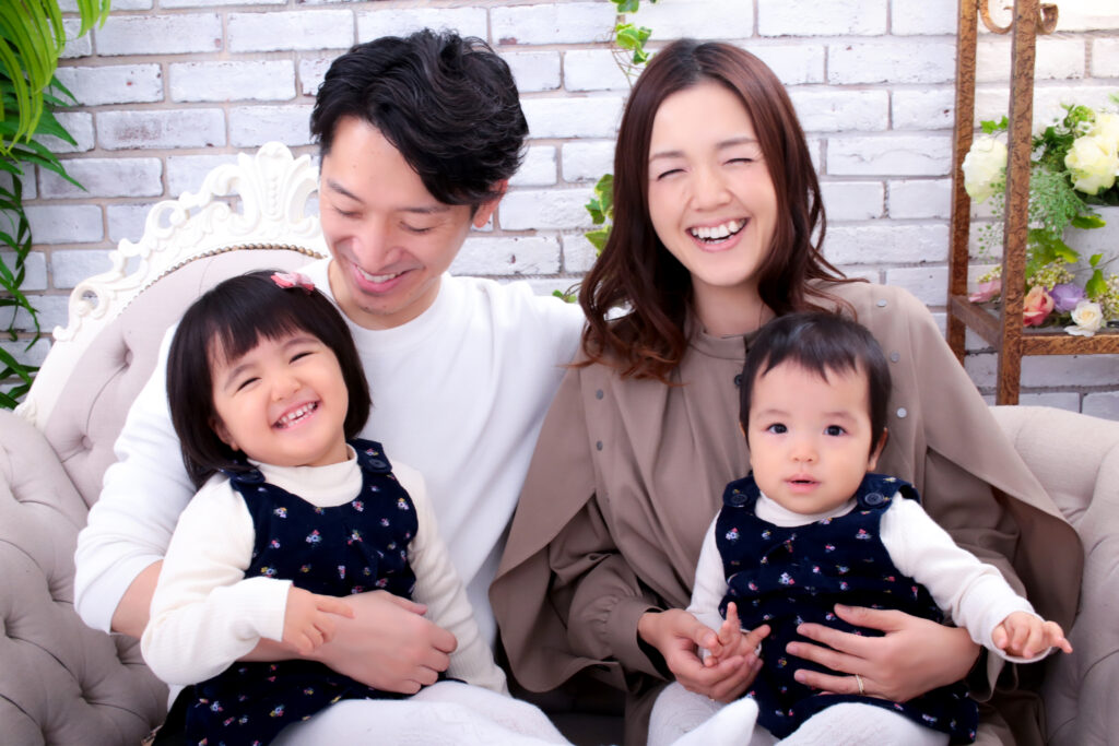 パトリック大阪で撮影した家族写真