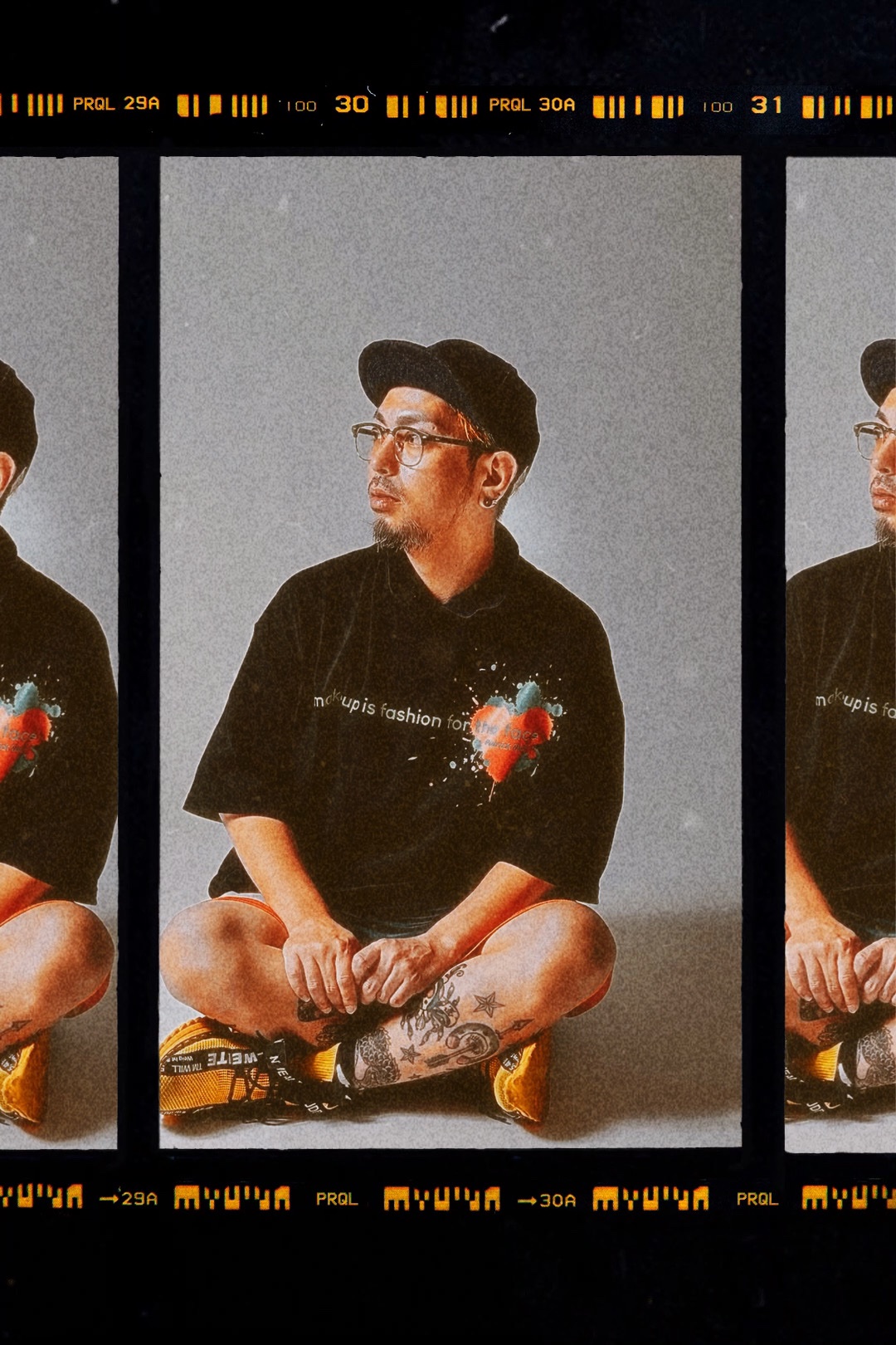 Tシャツの広告用ファッション宣材写真