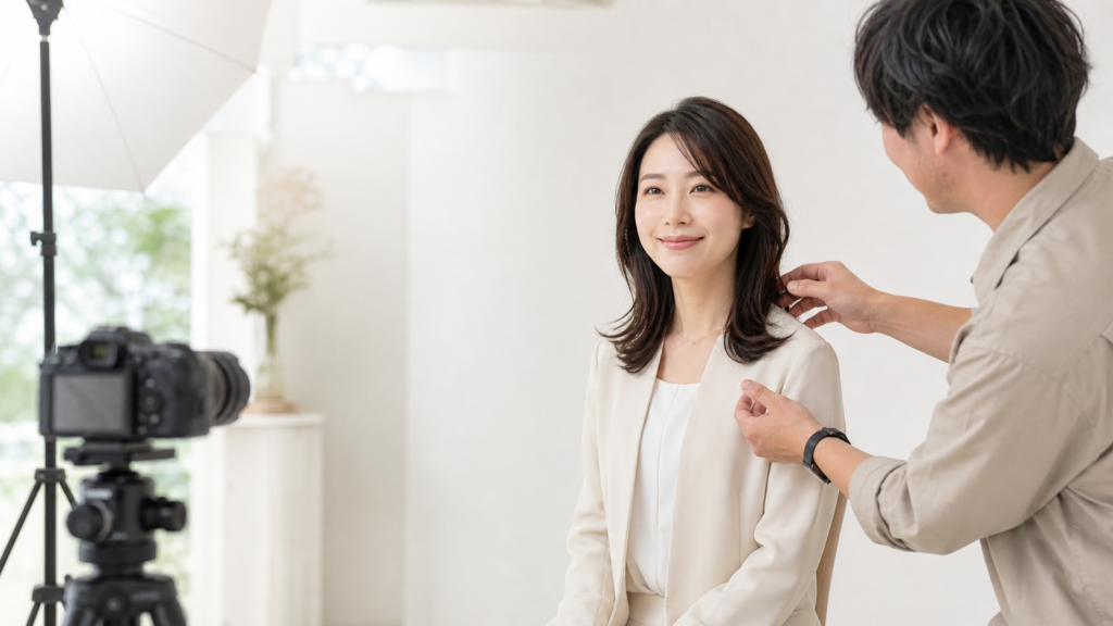ポージング コツがわからない人向け。大阪でプロフィール写真を自然に見せる方法