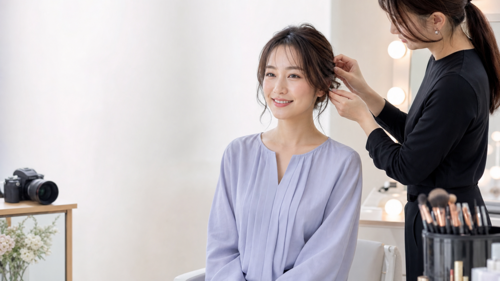 ヘアメイク 撮影 大阪で写真写りは変わる？好印象を作る準備と当日の流れ