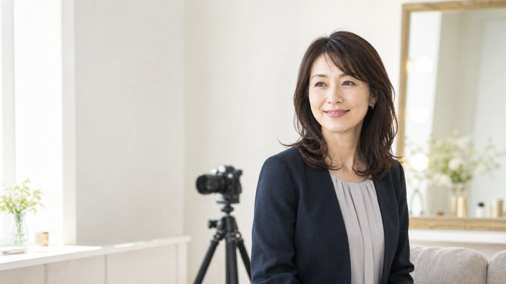 40代からのプロフィール写真はどう撮る？大阪で上品に見せるヘアメイクと服装