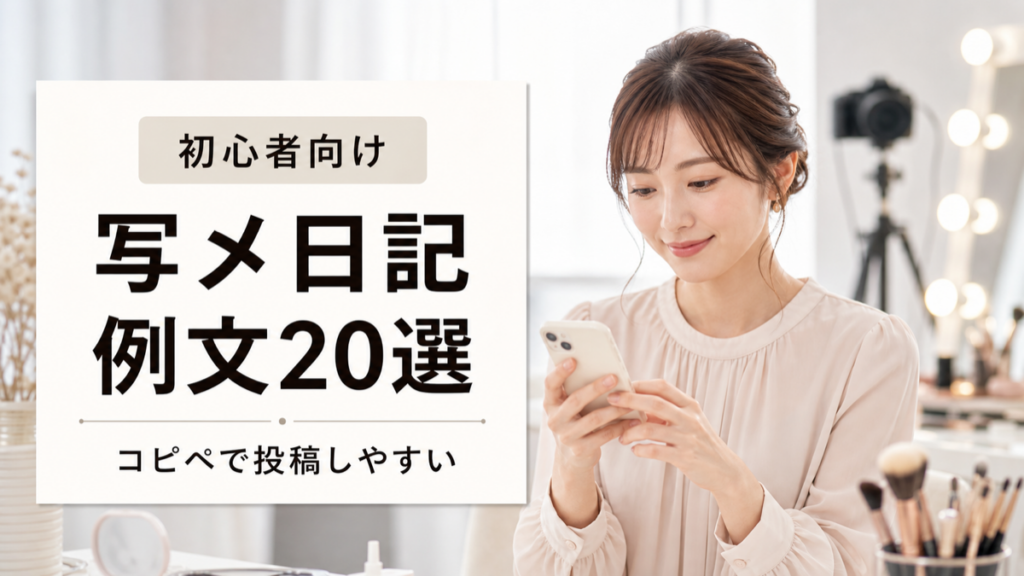 写メ日記の例文20選｜初心者でも使えるコピペ文と写真の合わせ方
