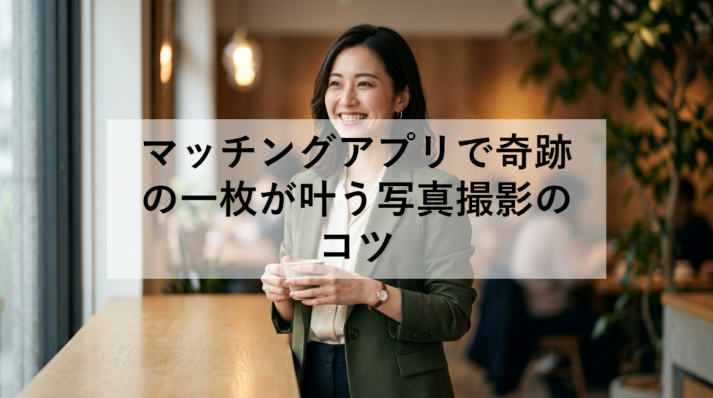マッチングアプリで奇跡の一枚が叶う写真撮影のコツ