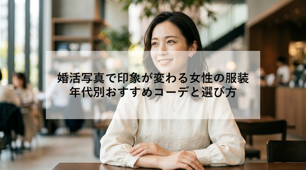 婚活写真で印象が変わる女性の服装｜年代別おすすめコーデと選び方