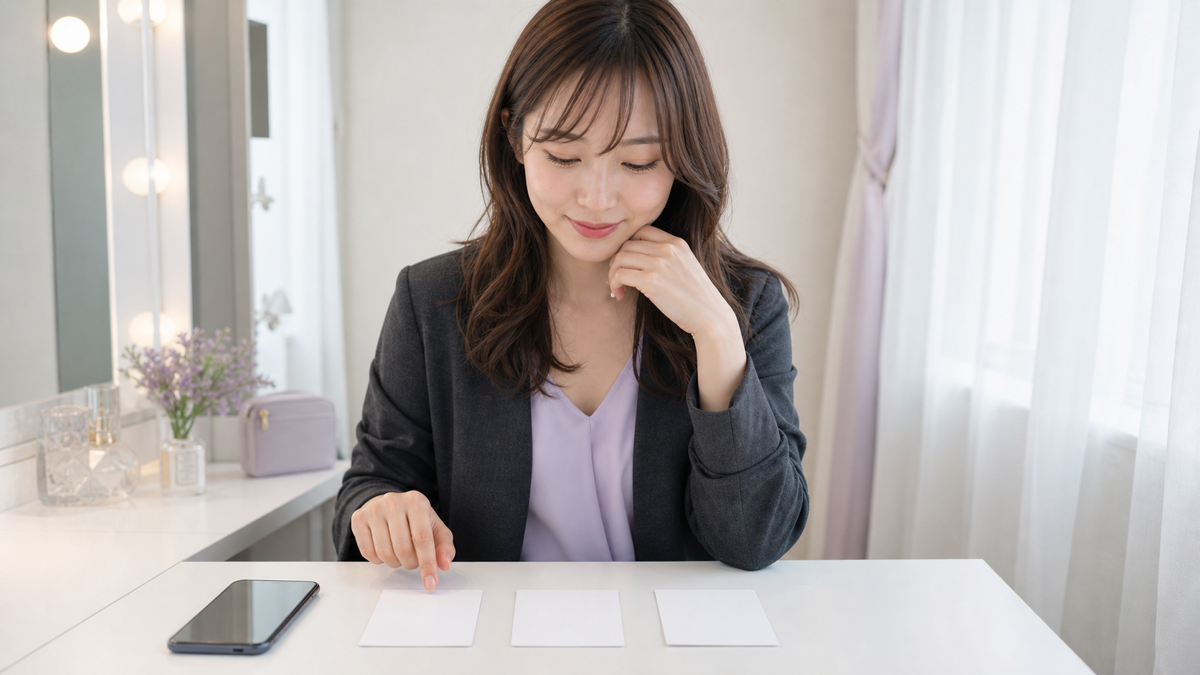 写メ日記の出勤前投稿を3要素で組み立てる女性