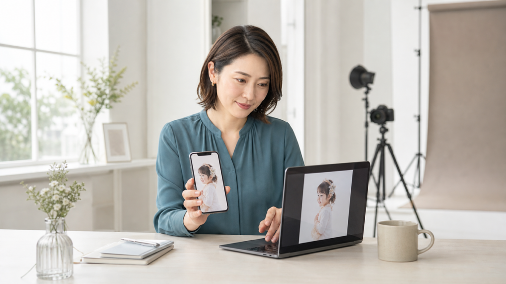 写メ日記写真をLINEで送ると画質は落ちる？元データを残す共有方法