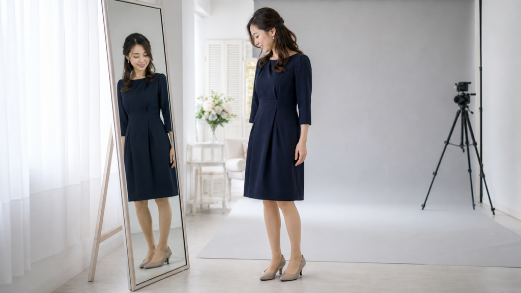 婚活写真で女性はストッキングを履く？全身写真で足元を整える選び方