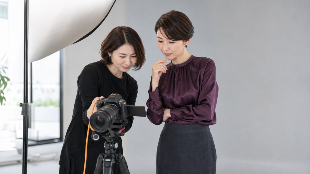 パネル写真で光沢のある衣装はあり？照明の反射と白飛びを防ぐ選び方