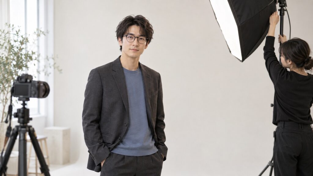 オーディション写真で眼鏡はかける？レンズ反射と役柄・普段の本人で決める方法
